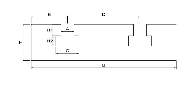Big Block T-slot plate measurements